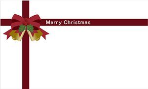 クリスマスのメッセージカード 無料 イラスト小箱